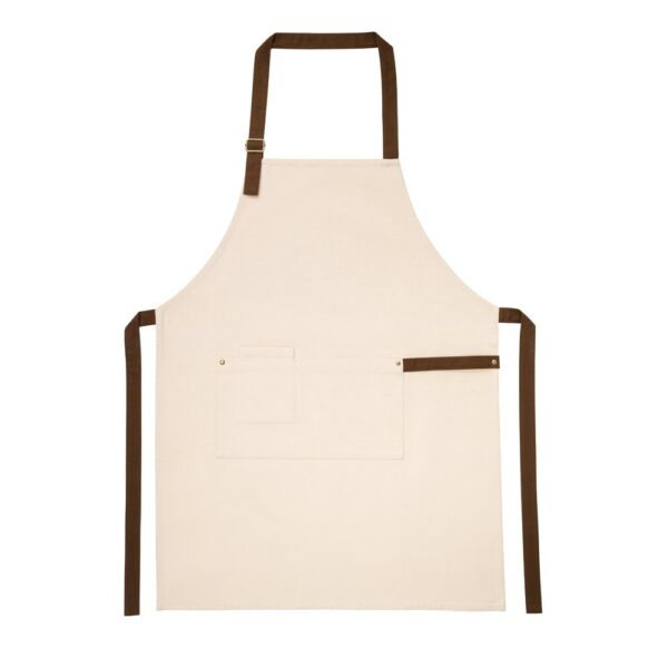 HOLM. 100% cotton canvas apron (320 g/m²) with metal details