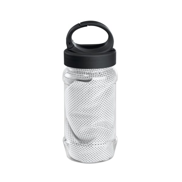 ARTX PLUS. Set with a PP and PET bottle and a polyamide and polyester sports towel