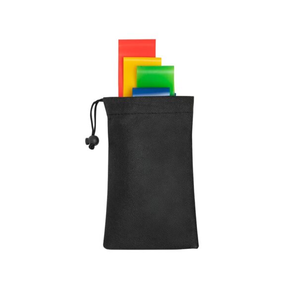BURPEE. Set of elasticated resistance bands with non-woven pouch