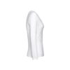 11165_106-c THC BUCHAREST WOMEN WH II. Long-sleeved scoop neck fitted T-shirt for women. 100% carded cotton. White