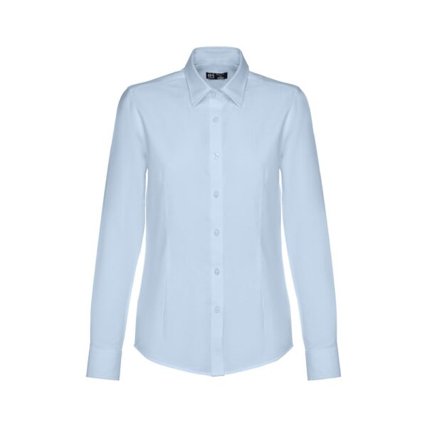 11176_set THC TOKYO WOMEN II. Women's long-sleeved oxford shirt with pearl coloured buttons