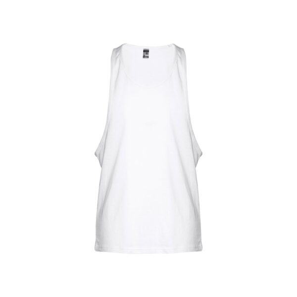 THC IBIZA WH. Men's split-sleeve cotton T-shirt with dropped armholes