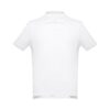 30130_106 THC ADAM WH. Men's short-sleeved cotton piqué polo shirt. White