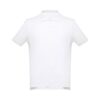 30130_106-a THC ADAM WH. Men's short-sleeved cotton piqué polo shirt. White