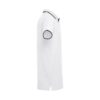 THC ROME WH. Men's Polo Shirt with contrast colour trim and buttons. White