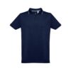 THC ROME. Men's Polo Shirt with contrast colour trim and buttons