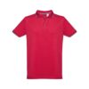 THC ROME. Men's Polo Shirt with contrast colour trim and buttons