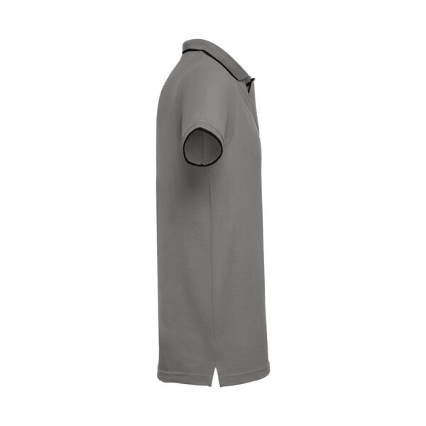 THC ROME. Men's Polo Shirt with contrast colour trim and buttons