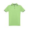 THC ROME. Men's Polo Shirt with contrast colour trim and buttons