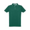THC ROME. Men's Polo Shirt with contrast colour trim and buttons