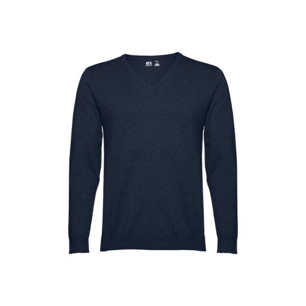 THC MILAN. Men's V-neck pullover in cotton and polyamide