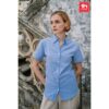 30158_set THC LONDON WOMEN. Women's short-sleeved Oxford shirt