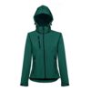 30181_129-d THC ZAGREB WOMEN. Women's softshell jacket with detachable hood and rounded back hem