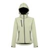 30181_159-d THC ZAGREB WOMEN. Women's softshell jacket with detachable hood and rounded back hem