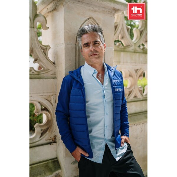 THC SKOPJE. Men's hooded jacket in 300T taffeta