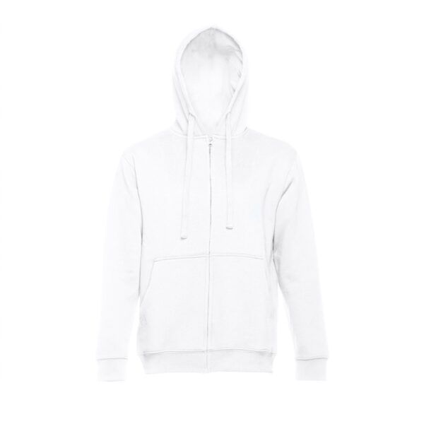 THC AMSTERDAM WH. Men's hooded full zipped sweatshirt