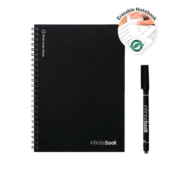 INFINITEBOOK PLAIN A5. A5 Infinitebook with flexible cover and 15 plain whiteboard pages