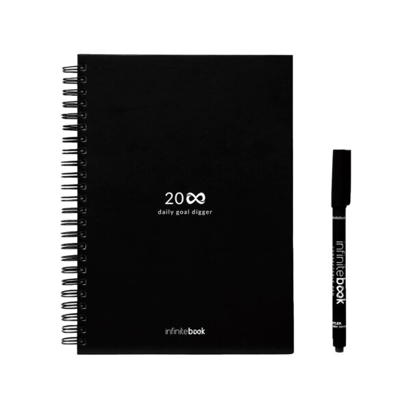 33202_103 STARTER KIT INFINITE PLANNER A5. Set includes an A5"infinite Diary", cleaning kit, marker and marker holder