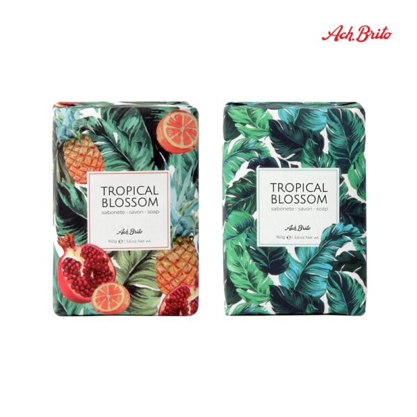 35614_set TROPICAL BLOSSOM. Soaps enriched with olive oil (160g)