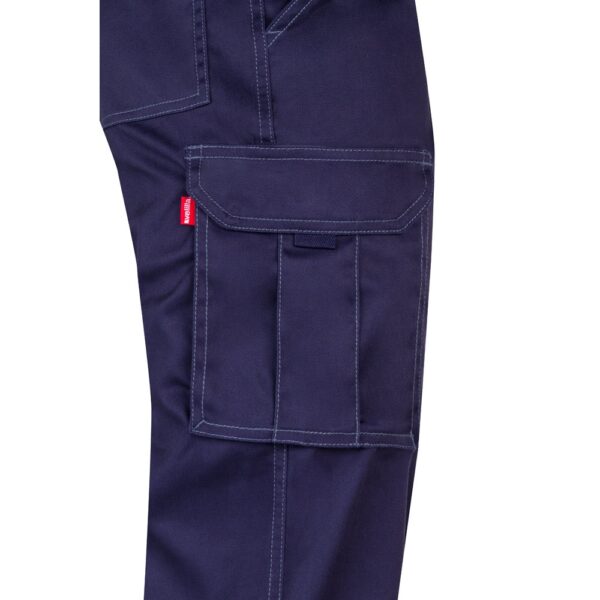 VL LUGH. Multi-pocket stretch trousers (240g/m²) in cotton (46%), EME (38%) and polyester (16%)