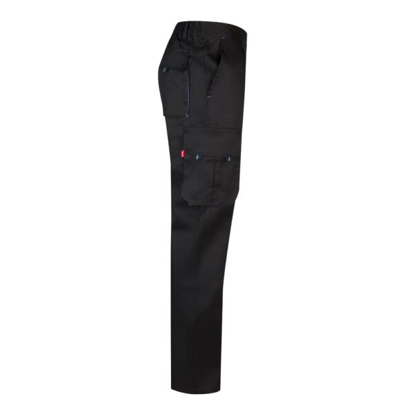 VL HYPNOS. Two-tone multi-pocket twill trousers (200g/m²), in cotton (35%) and polyester (65%)