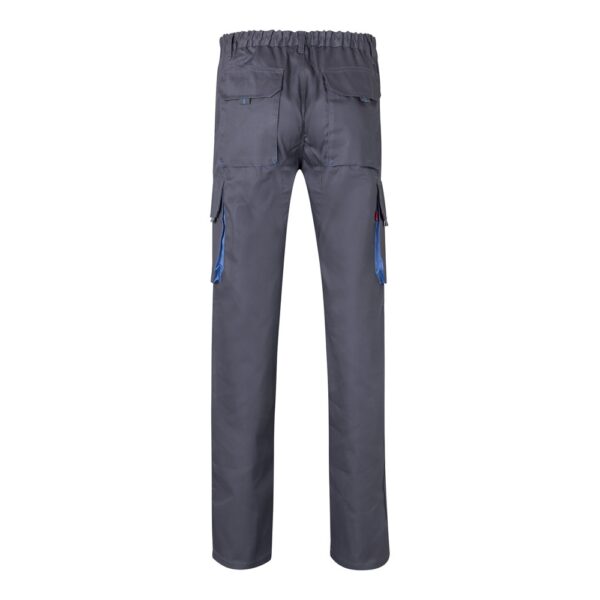 VL HYPNOS. Two-tone multi-pocket twill trousers (200g/m²), in cotton (35%) and polyester (65%)