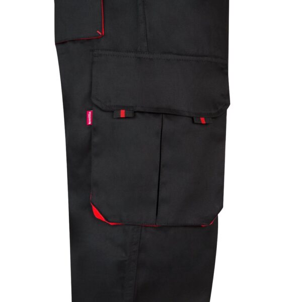VL HYPNOS. Two-tone multi-pocket twill trousers (200g/m²), in cotton (35%) and polyester (65%)