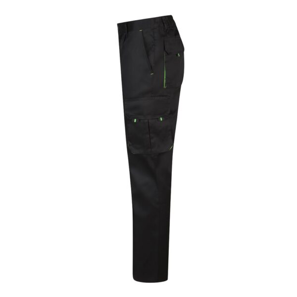 VL HYPNOS. Two-tone multi-pocket twill trousers (200g/m²), in cotton (35%) and polyester (65%)