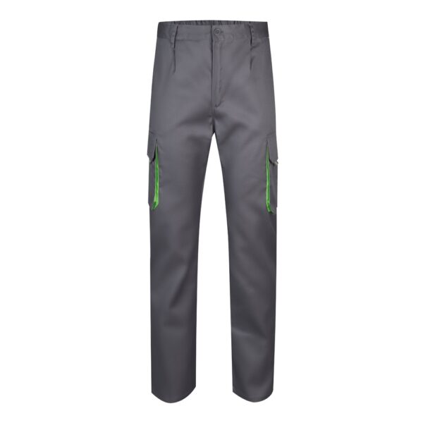 VL HYPNOS. Two-tone multi-pocket twill trousers (200g/m²), in cotton (35%) and polyester (65%)