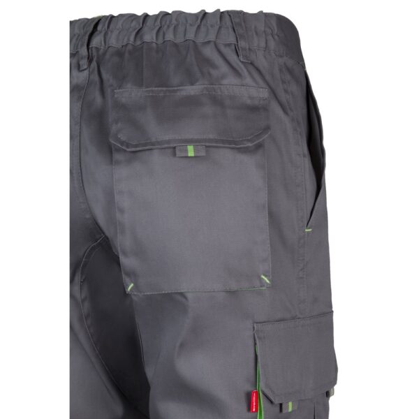 VL HYPNOS. Two-tone multi-pocket twill trousers (200g/m²), in cotton (35%) and polyester (65%)