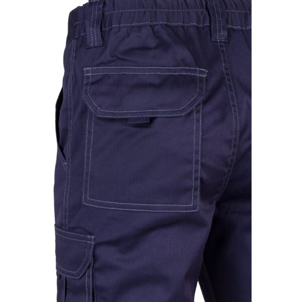 VL PAN. Multi-pocket stretch trousers (290g/m²), in cotton (46%), EME (38%) and polyester (16%)