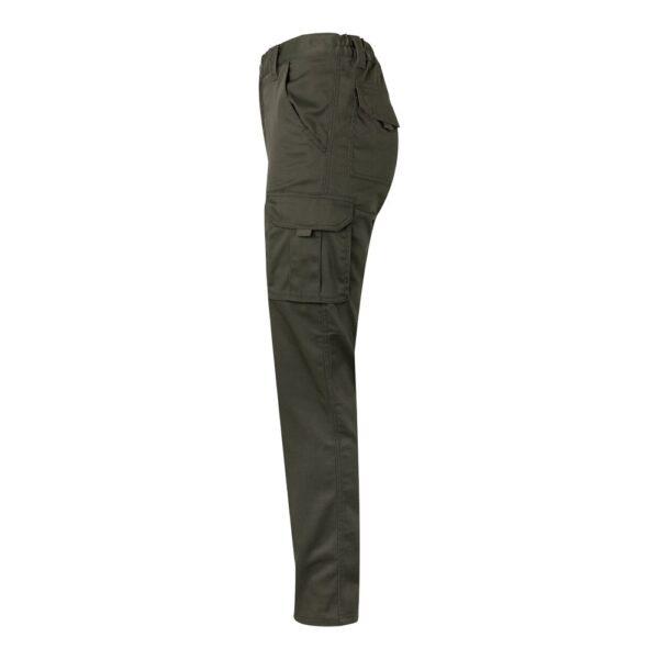 VL PAN. Multi-pocket stretch trousers (290g/m²), in cotton (46%), EME (38%) and polyester (16%)