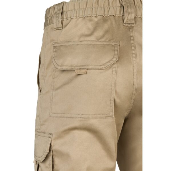 VL PAN. Multi-pocket stretch trousers (290g/m²), in cotton (46%), EME (38%) and polyester (16%)
