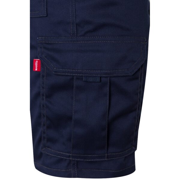 VL HEBE. Multi-pocket stretch Bermuda shorts (240g/m²), in cotton (46%), EME (38%) and polyester (16%)