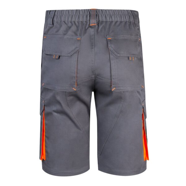 VL HEMERA. Two-tone, multi-pocket stretch Bermuda shorts (240g/m²), in cotton (46%), EME (38%) and polyester (16%)