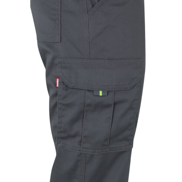 VL ZEUS LARGE. Two-tone, multi-pocket stretch trousers (240g/m²), in cotton (46%), EME (38%) and polyester (16%)