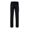 VL FIDES. Two-tone, multi-pocket stretch trousers (240g/m²), in cotton (46%), EME (38%) and polyester (16%)