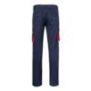 VL FIDES. Two-tone, multi-pocket stretch trousers (240g/m²), in cotton (46%), EME (38%) and polyester (16%)