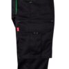 VL FIDES. Two-tone, multi-pocket stretch trousers (240g/m²), in cotton (46%), EME (38%) and polyester (16%)