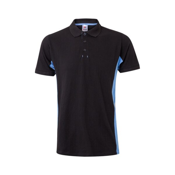 VL SUPAY. Two-tone piqué polo shirt (180g/m²), short sleeve, in cotton (60%) and polyester (40%)