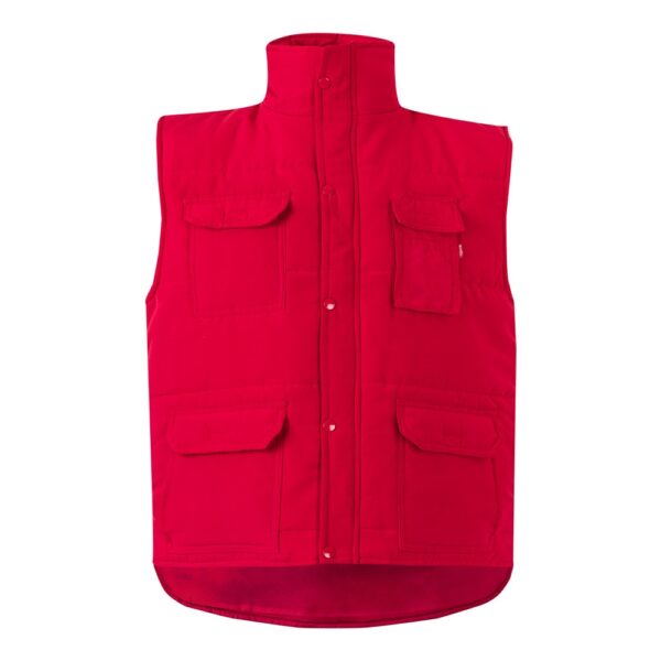 VL MEFITIS. Multi-pocket padded vest (220g/m²), in polyester (100%)