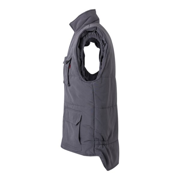 VL MEFITIS. Multi-pocket padded vest (220g/m²), in polyester (100%)