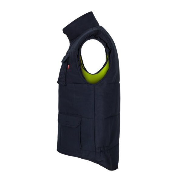 VL DIANA. Padded vest (220g/m²), reversible and multi-pocket, in polyester (100%), with zip fastening and reversible puller