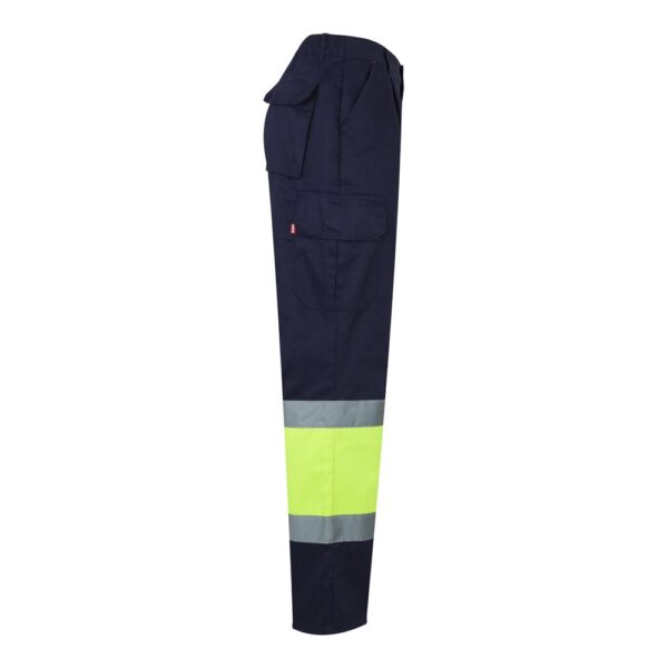 VL POSEIDON. Two-tone multi-pocket twill trousers (210g/m²), in cotton (20%) and polyester (80%)