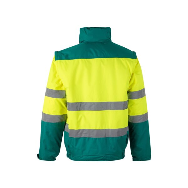 VL JUPITER. Two-tone padded jacket (180g/m²) in polyester (100%), with PU coating