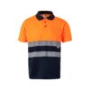 VL CUPID. Two-tone bird-eye polo shirt (160g/m²) with short sleeves, in polyester (100%)