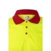 VL VULCAN. Two-tone bird-eye polo shirt (160g/m²) with long sleeves, in polyester (100%)