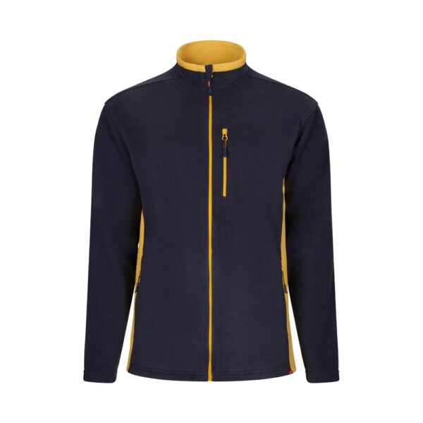 VL GERAS. Two-tone fleece jacket (220g/m²) in polyester (100%)