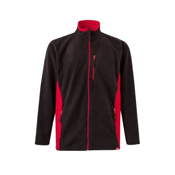 VL GERAS. Two-tone fleece jacket (220g/m²) in polyester (100%)