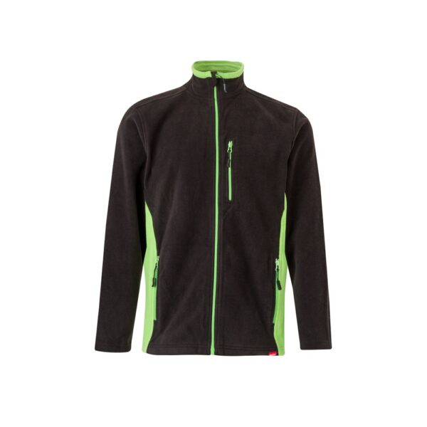 VL GERAS. Two-tone fleece jacket (220g/m²) in polyester (100%)